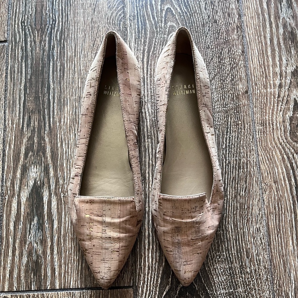 Stuart Weitzman Rialto Cork Pointed Flats - image 3